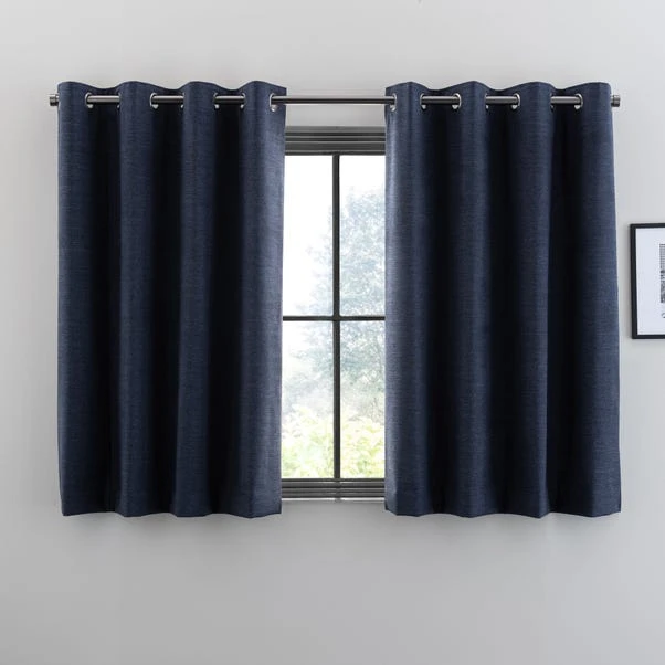 Dunelm Zodiac Navy Eyelet Blackout Curtains 7 Dunelm Zodiac Navy Eyelet Blackout Curtains - Image 5