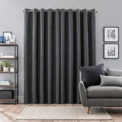Dunelm Zodiac Charcoal Blackout Eyelet Curtains 11 Dunelm Zodiac Charcoal Blackout Eyelet Curtains -Dunelm Sales Store 30755061 alt04