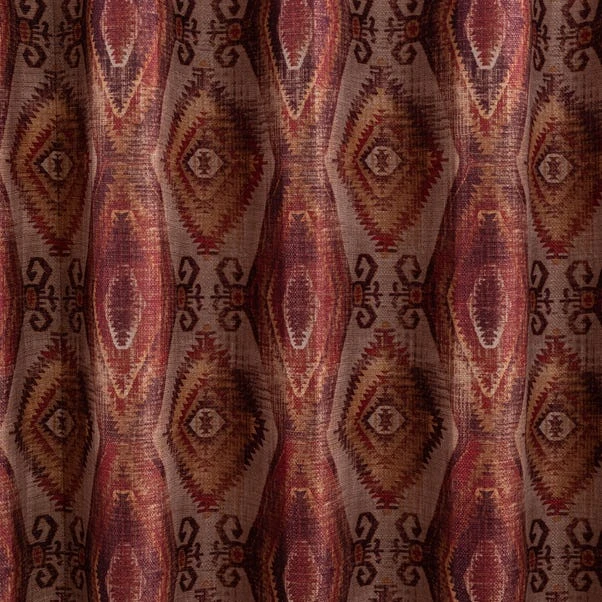 Dunelm Santa Rosa Red Eyelet Curtains 5 Dunelm Santa Rosa Red Eyelet Curtains - Image 3