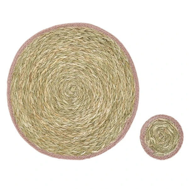 The Edited Life Set Of 2 Grass Braid Placemats 4 The Edited Life Set Of 2 Grass Braid Placemats - Image 2