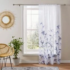 Dunelm Printed Bamboo Slot Top Voile 7 Dunelm Printed Bamboo Slot Top Voile -Dunelm Sales Store 30755382 alt01
