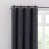 Dunelm Textured Chenille Graphite Eyelet Curtains 1 Dunelm Textured Chenille Graphite Eyelet Curtains -Dunelm Sales Store 30755473