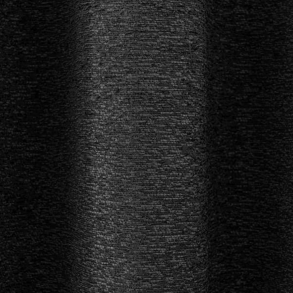 Dunelm Textured Chenille Graphite Eyelet Curtains 5 Dunelm Textured Chenille Graphite Eyelet Curtains - Image 3
