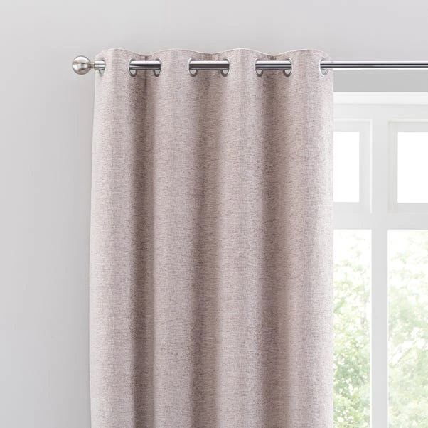 Dunelm Textured Chenille Mushroom Eyelet Curtains 3 Dunelm Textured Chenille Mushroom Eyelet Curtains