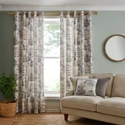 Dunelm Watercolour Trees Natural Eyelet Curtains 8 Dunelm Watercolour Trees Natural Eyelet Curtains -Dunelm Sales Store 30755505 alt01