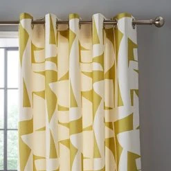 Elements Klipp Chartreuse Eyelet Curtains