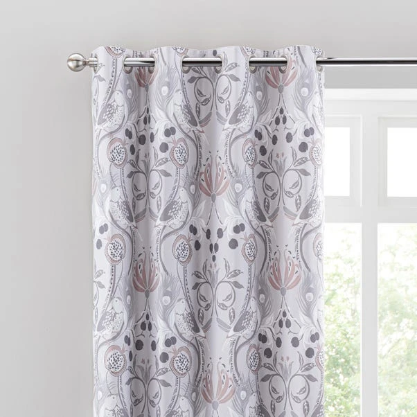Dunelm Havisham Grey Eyelet Curtains 3 Dunelm Havisham Grey Eyelet Curtains