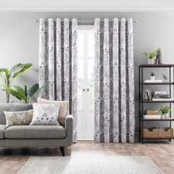 Dunelm Havisham Grey Eyelet Curtains 9 Dunelm Havisham Grey Eyelet Curtains -Dunelm Sales Store 30755599 alt01