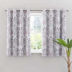 Dunelm Havisham Grey Eyelet Curtains 12 Dunelm Havisham Grey Eyelet Curtains -Dunelm Sales Store 30755599 alt05
