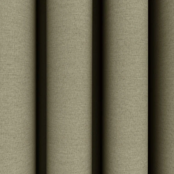 Dunelm Berlin Olive Thermal Blackout Eyelet Curtains 5 Dunelm Berlin Olive Thermal Blackout Eyelet Curtains - Image 3