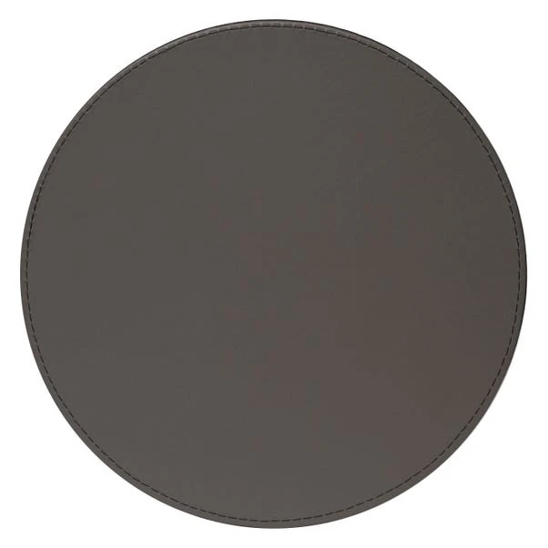 Dunelm Set Of 4 Black & Grey Faux Leather Reversible Round Placemats 4 Dunelm Set Of 4 Black & Grey Faux Leather Reversible Round Placemats - Image 2