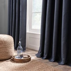 Dunelm Paris Recycled Navy Eyelet Curtains 11 Dunelm Paris Recycled Navy Eyelet Curtains -Dunelm Sales Store 30756161 alt03