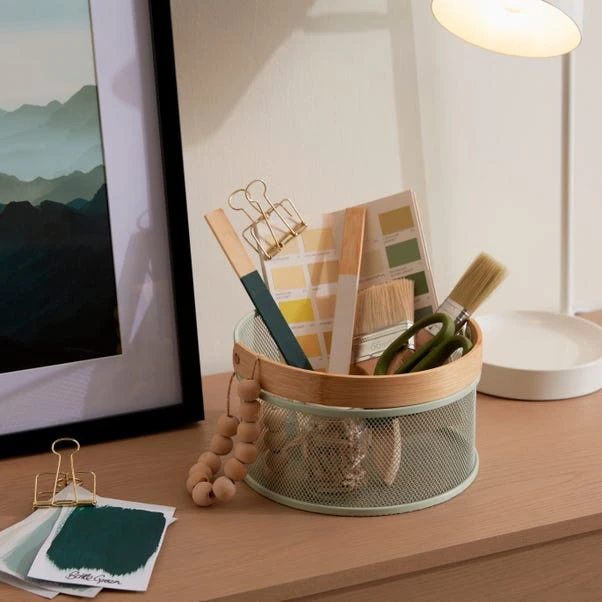 Dunelm Small Round Wire Mesh Basket 3 Dunelm Small Round Wire Mesh Basket