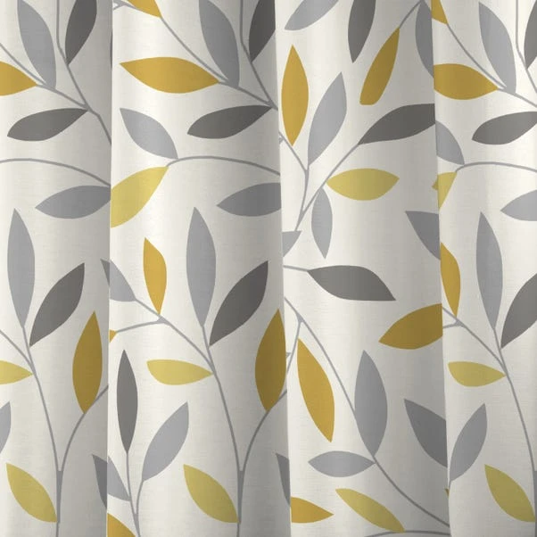 Fusion Beechwood Ochre Eyelet Curtains 5 Fusion Beechwood Ochre Eyelet Curtains - Image 3