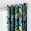 Fusion Tropical Teal Eyelet Curtains -Dunelm Sales Store 30756795