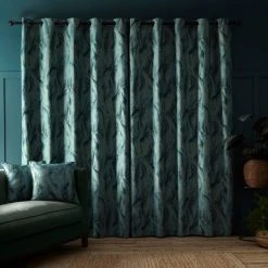 Dunelm Malawi Green Eyelet Curtains 12 Dunelm Malawi Green Eyelet Curtains -Dunelm Sales Store 30757812 alt04