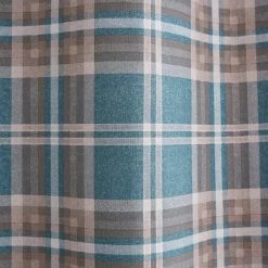 Catherine Lansfield Tweed Woven Check Teal Eyelet Curtains 8 Catherine Lansfield Tweed Woven Check Teal Eyelet Curtains -Dunelm Sales Store 30758538 alt02