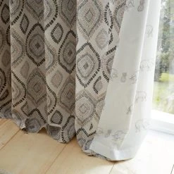 Pineapple Elephant Ziri Natural Eyelet Curtains 10 Pineapple Elephant Ziri Natural Eyelet Curtains -Dunelm Sales Store 30758573 alt06