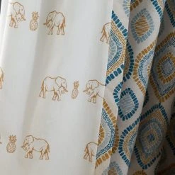 Pineapple Elephant Ziri Teal Eyelet Curtains 12 Pineapple Elephant Ziri Teal Eyelet Curtains -Dunelm Sales Store 30758579 alt06