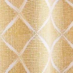 Catherine Lansfield Geo Textured Diamond Ochre Eyelet Curtains -Dunelm Sales Store 30758604 alt02
