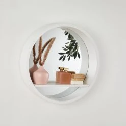 Dunelm Nautical Round Storage Mirror, 50cm