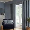 Churchgate Swithland Herringbone Ashley Blue Eyelet Curtains 1 Churchgate Swithland Herringbone Ashley Blue Eyelet Curtains -Dunelm Sales Store 30760460