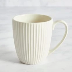 Dunelm Linear Embossed Mug