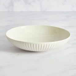 Dunelm Linear Embossed Porcelain Pasta Bowl