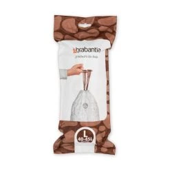 Brabantia PerfectFit Pack Of 20 Size L 40-45 Litre Bin Bags
