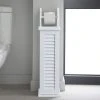 Dunelm Tuscany White Toilet Roll Holder