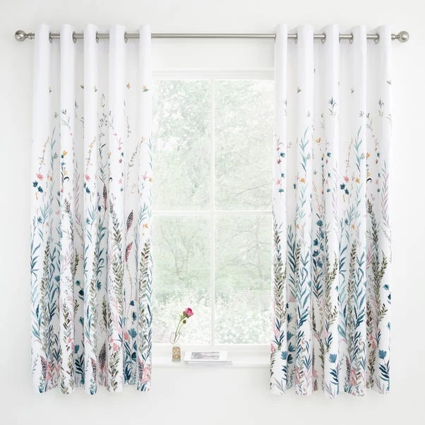 Dunelm Whimsical Botanical Floral Blackout Eyelet Curtains 6 Dunelm Whimsical Botanical Floral Blackout Eyelet Curtains - Image 4