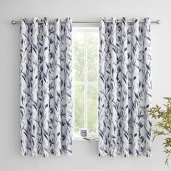 Dunelm Zen Blue Blackout Eyelet Curtains 11 Dunelm Zen Blue Blackout Eyelet Curtains -Dunelm Sales Store 30764746 alt05