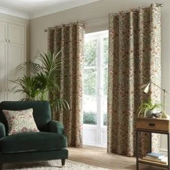 Dunelm Ruskin Cotton Natural Eyelet Curtain 9 Dunelm Ruskin Cotton Natural Eyelet Curtain -Dunelm Sales Store 30764835 alt01