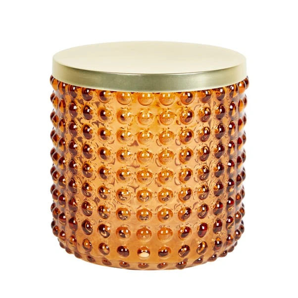 Dunelm Bubble Glass Amber Small Storage Jar 3 Dunelm Bubble Glass Amber Small Storage Jar - Image 2