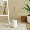 Dunelm Ceramic Ribbed White Toilet Brush -Dunelm Sales Store 30764985