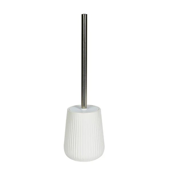 Dunelm Ceramic Ribbed White Toilet Brush 4 Dunelm Ceramic Ribbed White Toilet Brush - Image 2