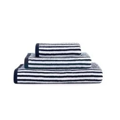 Dunelm Burnt Orange And Navy Striped Towel -Dunelm Sales Store 30766380 alt03