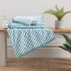 Dunelm Kingfisher And Mint Striped Towel 1 Dunelm Kingfisher And Mint Striped Towel -Dunelm Sales Store 30766386