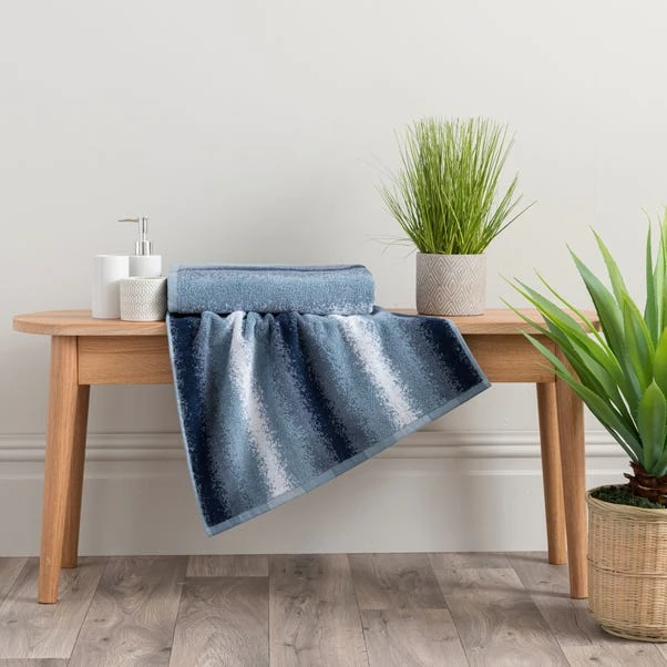 Dunelm Coastal Ombre Striped Towel 3 Dunelm Coastal Ombre Striped Towel