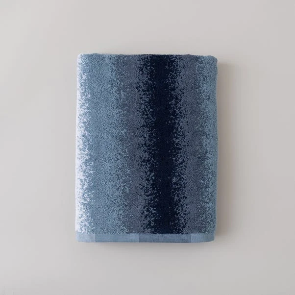 Dunelm Coastal Ombre Striped Towel 4 Dunelm Coastal Ombre Striped Towel - Image 2