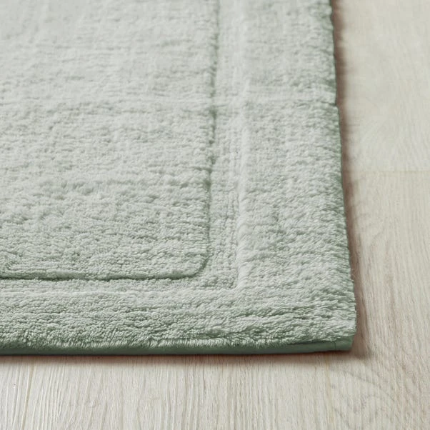 Dorma Sumptuously Soft Grey Green Bath Mat 4 Dorma Sumptuously Soft Grey Green Bath Mat - Image 2