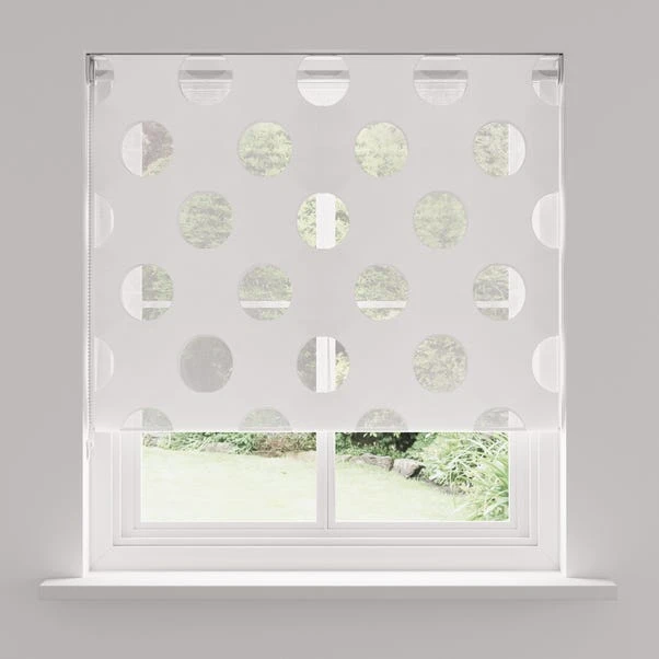Dunelm Spotty Day And Night White Roller Blind 6 Dunelm Spotty Day And Night White Roller Blind - Image 4