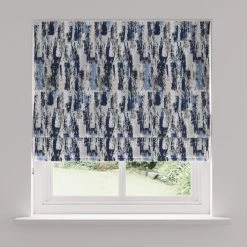 Dunelm Abstract Global Blue Roman Blind 10 Dunelm Abstract Global Blue Roman Blind -Dunelm Sales Store 30767508 alt04
