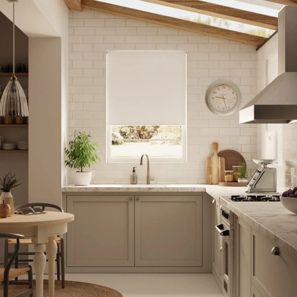 Dunelm Natural Blackout Moisture Resistant Roller Blind 4 Dunelm Natural Blackout Moisture Resistant Roller Blind - Image 2