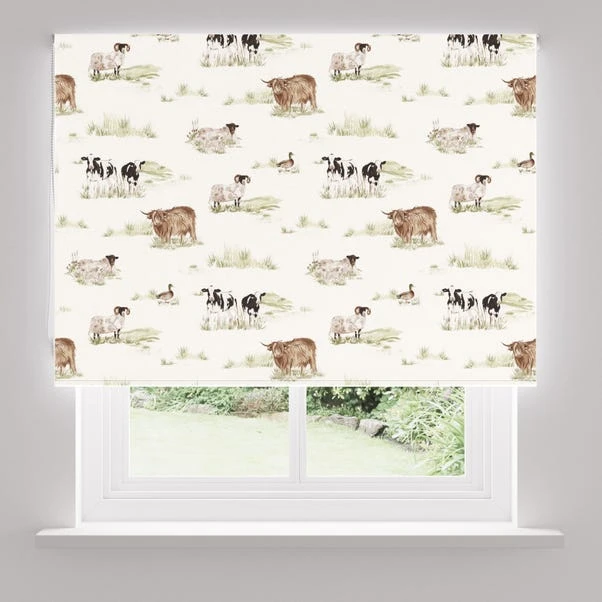 Dunelm Highland Cow Natural Daylight Roller Blind 7 Dunelm Highland Cow Natural Daylight Roller Blind - Image 5