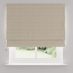 Dunelm Chenille Ogee Cream Roman Blind -Dunelm Sales Store 30767568 alt04