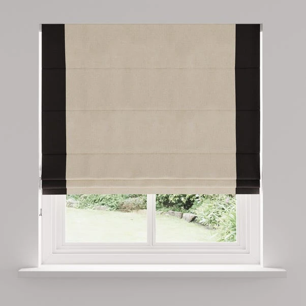 Dunelm Luna Bordered Natural And Black Roman Blind 6 Dunelm Luna Bordered Natural And Black Roman Blind - Image 4