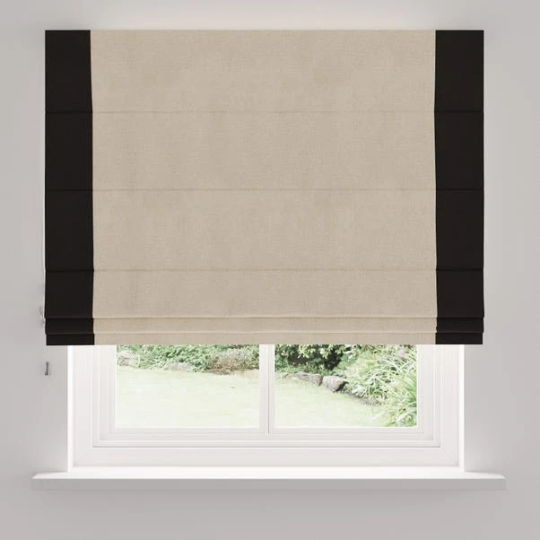 Dunelm Luna Bordered Natural And Black Roman Blind 7 Dunelm Luna Bordered Natural And Black Roman Blind - Image 5
