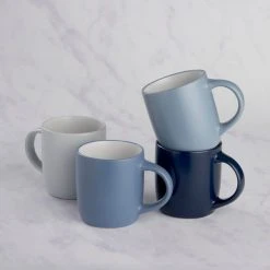 Dunelm Set Of 4 Blues Mug