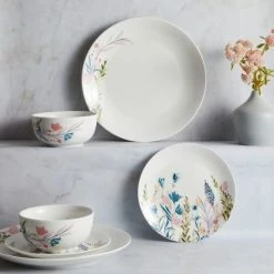 Dunelm Floral 12 Piece Dinner Set